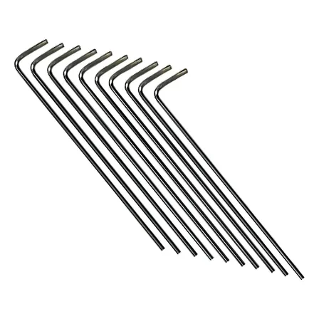 Estacas De Hierro Zincado Carpa Camping Gazebo X10 Unidades Acero