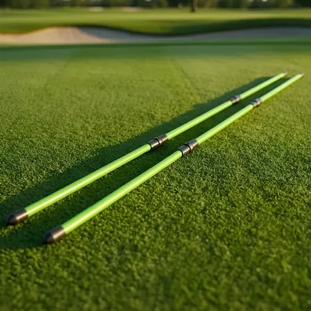 Vara Varilla Alineación Golf Práctica Putt Swing Plegable X2