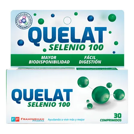 Quelat Selenio X 30 Comp. Selenio Quelatado. Oferta Selenio