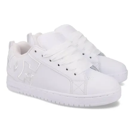 Zapatilla Dc Shoes Hombre Court Graffik (xwww) Blanco Liso 11 Us