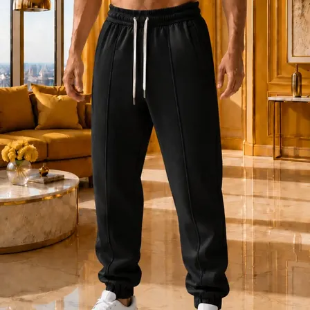 Pantalon Jogging Rustico Hombre 100%premium Negro 0 L