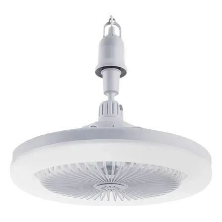 Ventilador Led E27 Pequeño Y Silencioso Para Techo, Color Aj