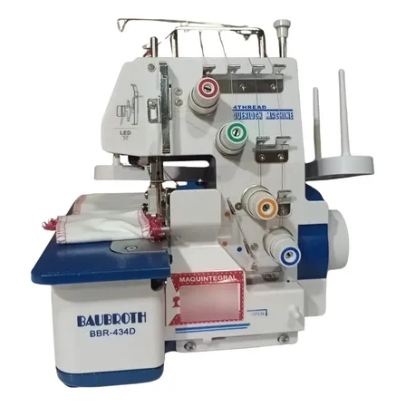Overlock 4 Hilos Semi Industrial Reforzada Azul