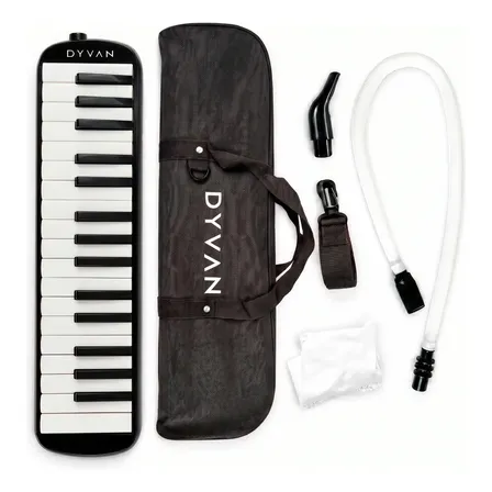 Flauta Melodica Dyvan Organo 32 Teclas + Funda Negro