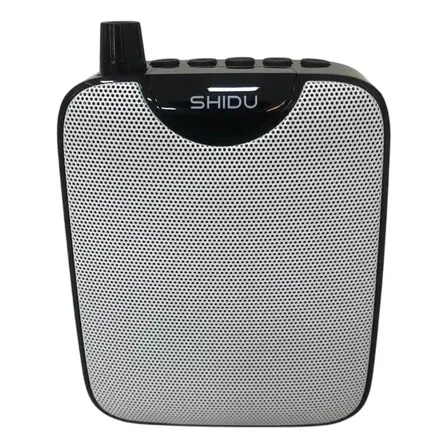 Microfono Amplificador Portátil Bt 10w Uhf Inalámbrico Shidu Gris