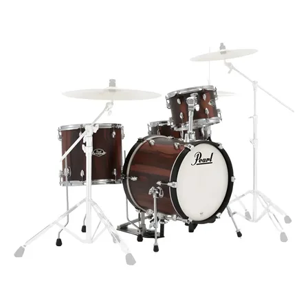 Batería Pearl Export Exx764 De 4 Cuerpos Bombo 16'' Jazz Matte Dark Walnut