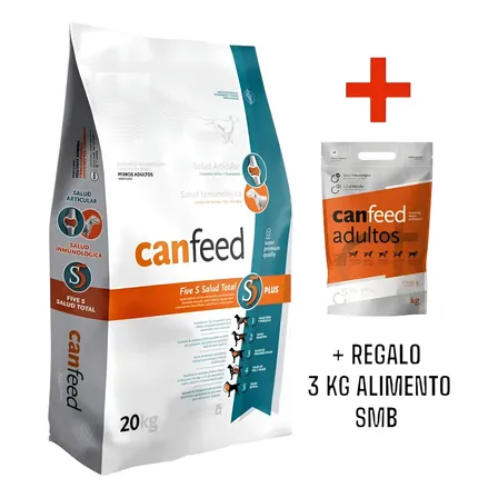 Combo Canfeed X 20kg Razas Grandes + 3kg Razas Medianas