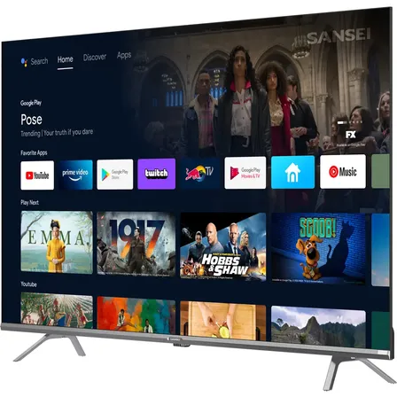 Smart Tv Sansei 55 Pulgadas Led 4k Google Tv