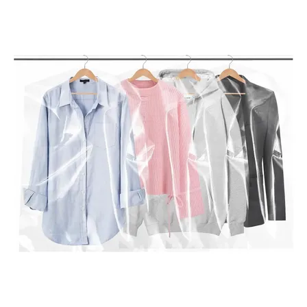 Fundas Ropa Bolsas Polietileno Grosor Medio 60 X 90 Cm 10 U