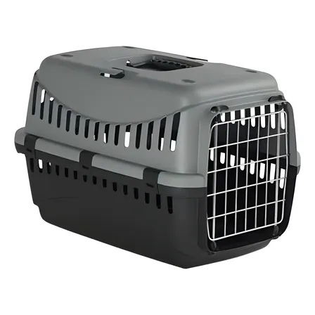 Transportadora Canil Para Perro Gato Gipsy Nº3 58 X 38 X 38 Cm Color Gris