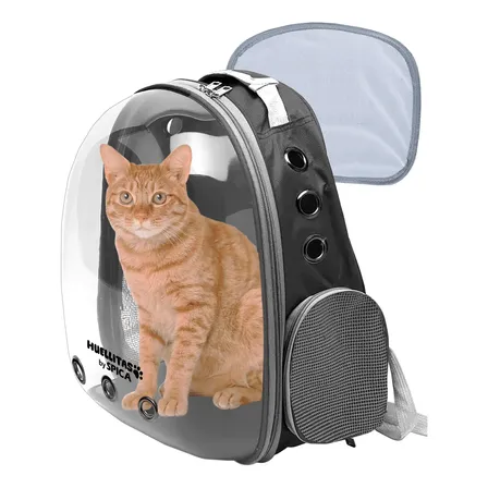 Mochila Transportadora Mascotas Capsula Burbuja Gato Perro