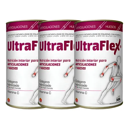 Colágeno TRB Pharma Ultraflex en polvo sabor Limón x 300g 3 un