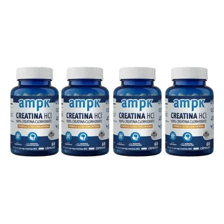 Creatina Hcl En Capsulas Pack X4
