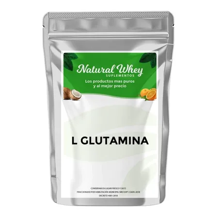 L-Glutamina en Polvo 500 g Natural Whey Suplementos Sin Sabor
