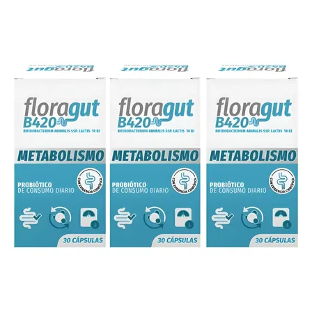 Floragut B420 Ayuda Al Control Del Peso X 30caps ( Pack X3) Sin Sabor