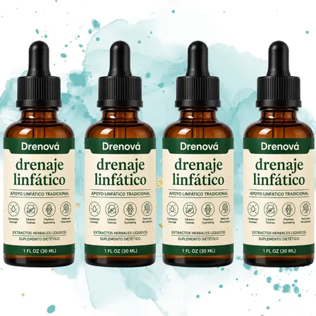Drenaje Linfático Gotas Drenova 4x2 Detox Familiar 30ml Menta