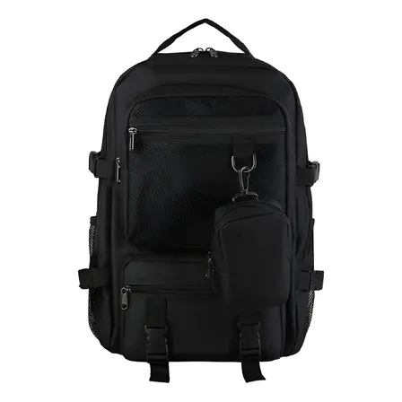 Mochila Urbana Impermeable Reforzada Grande Porta Laptop Monedero Con Cierre Bolsillos Para Botella Grande 30 Litros Mochila Viaje Mochila Universitaria Mochila Moderna Levys Bazar 823 Color Negro