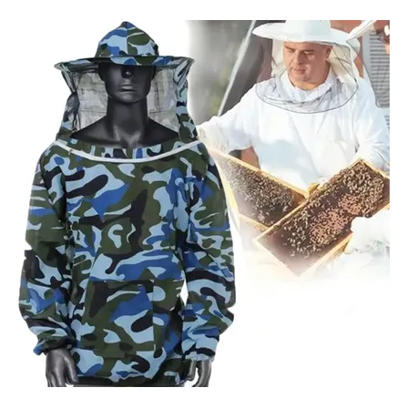 Mameluco Ventilado Apicultura Con Sombrero Protectores Azul Talla Única
