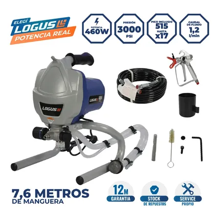 Equipo Pintura Airless Logus Profesional 460w 3000psi