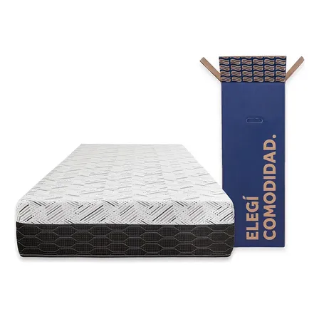 Colchón En Caja Sueño Dorado Box Plus 1 Plaza 80x190 Espuma