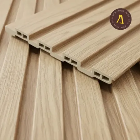 Wall Panel Wpc Pvc Revestimiento De Pared 290x15 Flat Slim Varillado Madera Natural