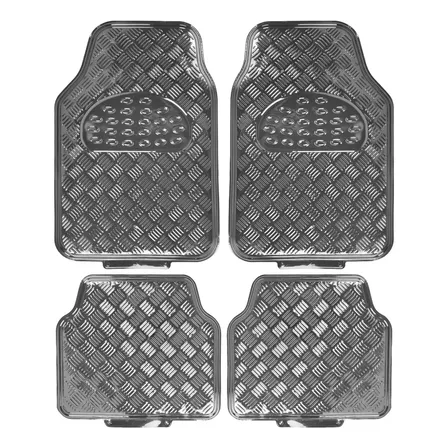 Juego Cubre Alfombra Para Auto Universal Metalizada