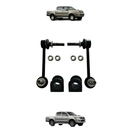 Kit 2 Bieletas + Bujes Toyota Hilux 05/15 Barra Estabilizad