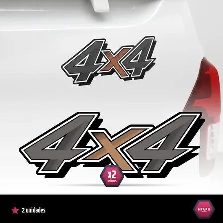 2 Calcomanias Laminadas 4x4 Toyota Hilux Laminados Laterales