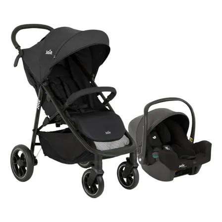 Coche Bebe Joie Litetrax Ts Huevito Snug Y Adaptadores Shale Negro