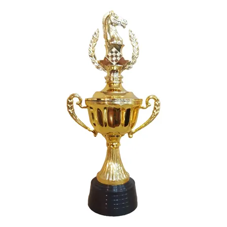 Copa Plástica Asas Trofeo Ajedrez 27cm Económica