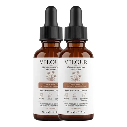 2x1 Serum Reductor De Vello Velour Piel Suave Sin Dolor 30ml Neutra