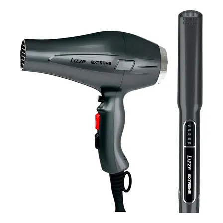 Lizze Kit Extreme Secador Profesional + Plancha De Cabello
