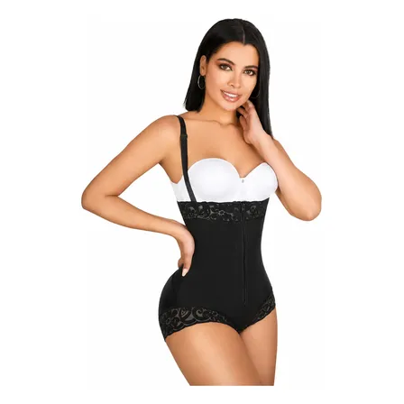 Faja Body Colombiana Reductora Postquirúrgico Lipo Modelador Negro S
