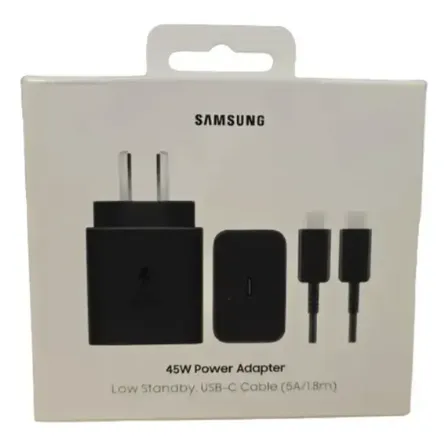 Cargador Samsung S26 Ultra Ep-t4511 Original 45w Cable 1.8 Negro