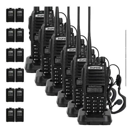 Handy Baofeng Uv-82 10w Kit X6 Bi-banda 128ch Hasta 20km Negro
