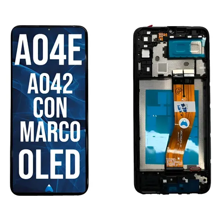 Módulo Para Pantalla Samsung A04e A042 C/marco Calidad Oled Negro