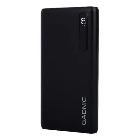 Power Bank Gadnic BC-19 15000 mAh Alta Capacidad Doble Salida Carga Rápida Diseño Slim Indicador LED