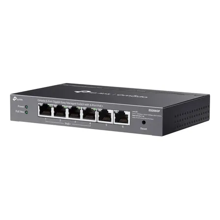 Es206gp Switch Omada Easy Managed 6puertos Gigabit Con 4poe