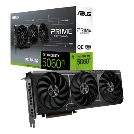 Tarjeta de video Nvidia Asus Prime RTX 5060 Ti OC Edition 8GB