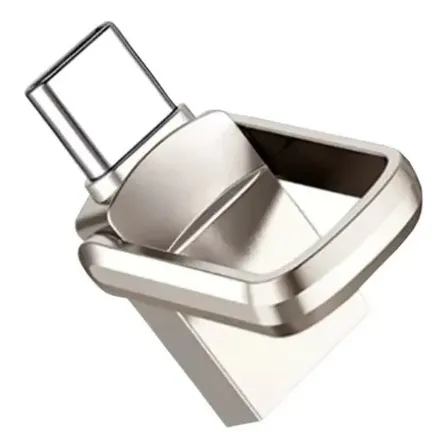 Pendrive 2tb Usb A Y C Doble Puerto B4-flash Disk Memoria Gris 2 En 1 Doble Puerto Gris B4