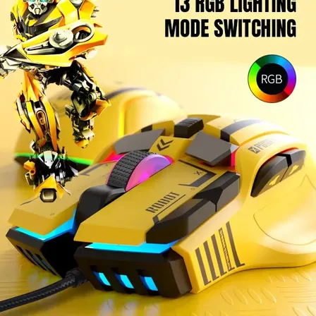 Mouse Gamer Mecánico Freewolf G6 12800 Dpi