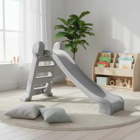 Tobogan Plastico Nordico Montessori Bebe Niño Deco Gris