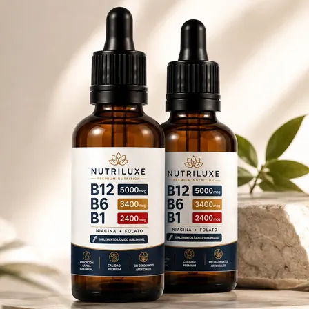 Combo X2 Vitamina B12 B6 B1 Para Energia Y Claridad Mental