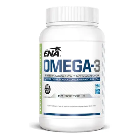 Omega 3 ENA Sport: Aceite de Pescado Concentrado en Cápsulas para Salud Cardiovascular y Cognitiva