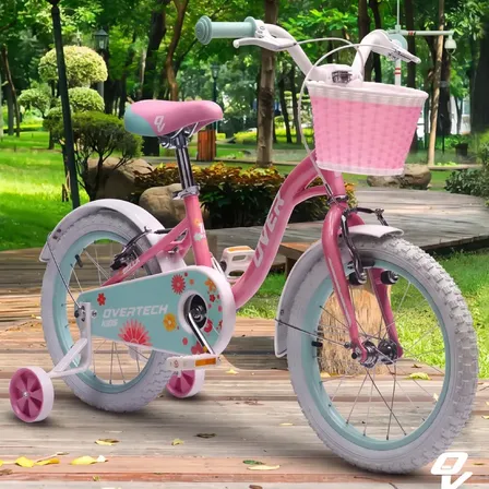 Bicicleta Overtech Bella Kids R16, Color Rosa
