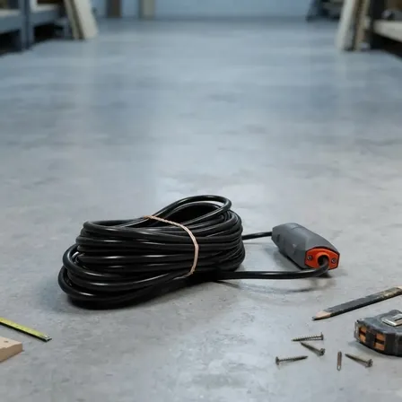 Alargue Prolongador Electrico 20 Mts Con Fichas Hembra Macho Negro
