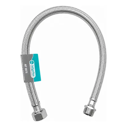 Flexible Mallado De Acero Inoxidable 1/2 X 30 Cm Reforzado