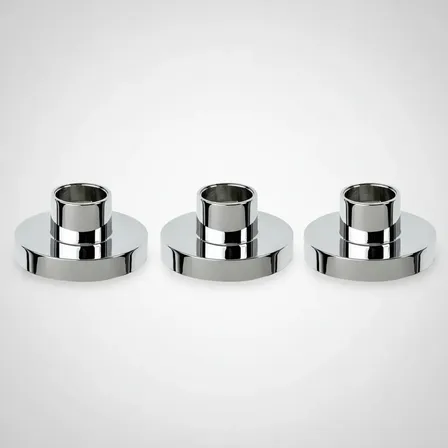 Roseta Fv Libby 0103/39.13-d X 3 Unidades Plateado Brillante