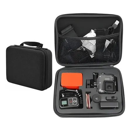 Estuche Para Cámara Akaso Accesorios Resistente A Golpes Negro
