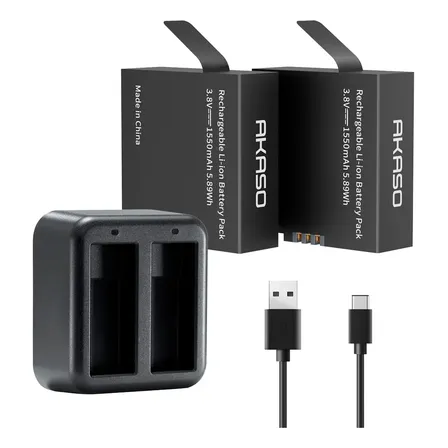Baterías Recargables Akaso 1550mah Compatible Cámara Brave 8